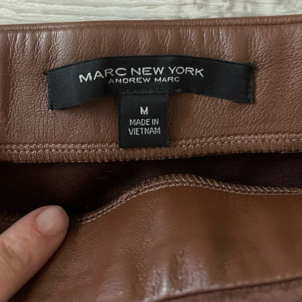 Brown Leather Skirt - Never Warn - Picture 4 of 6